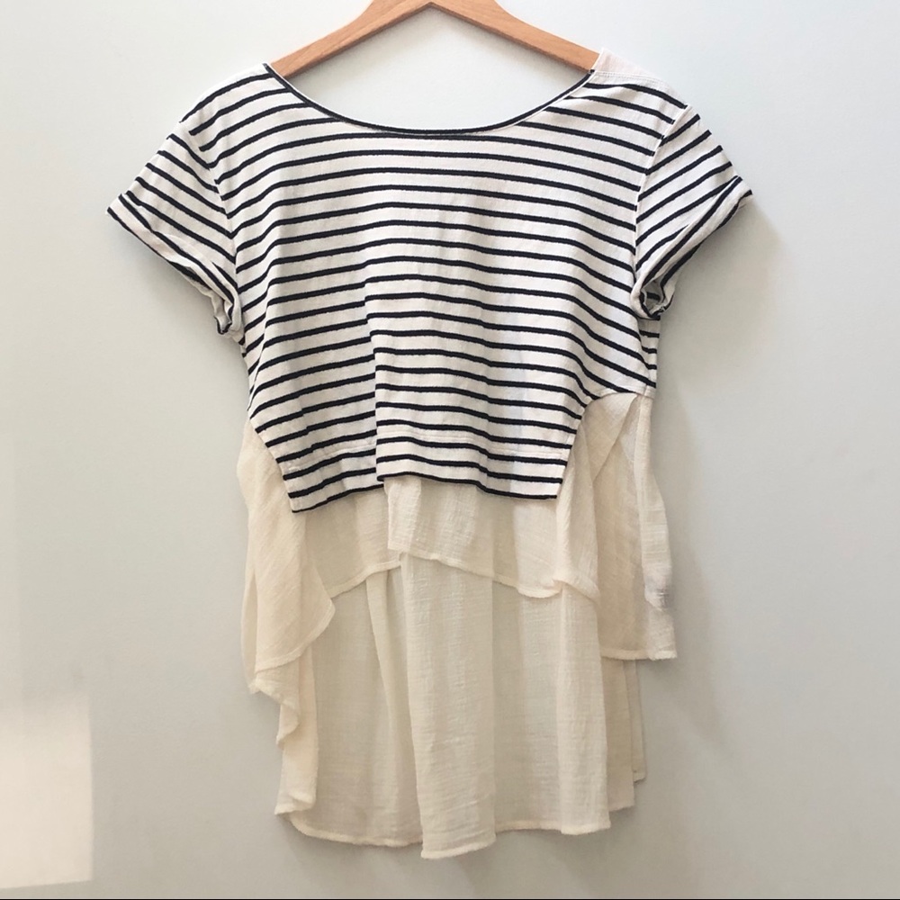 Free People Striped Blouse